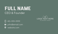 Classic Elegant Fashion Wordmark Business Card Design