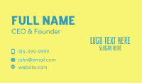 Tropical Surf  Business Card