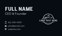 Racing Car Garage Business Card Design