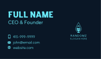 Water Droplet Podcast Business Card