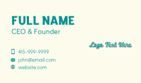 Vintage Star Wordmark Business Card