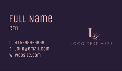 Elegant Expensive Business Business Card