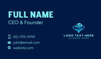 Tropical Airplane Travel Business Card