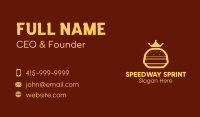 Yellow Royal Burger Business Card