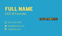 Doodle Style Wordmark Business Card Design