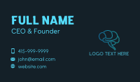 Cyan Business Card example 4