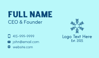 Winter Snowflake  Business Card Design
