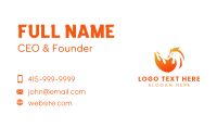 Flaming Chicken Restaurant Business Card