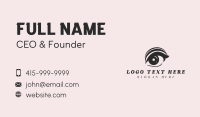 Female Beauty Eye Business Card Design