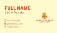 Orange Fruit Puzzle Business Card Design