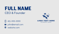 Arrow Texas Map Business Card