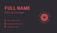 Turntable Business Card example 4