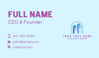 Gradient Building Construction Business Card