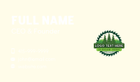 Forest Pine Tree Woodwork  Business Card Design