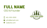 Carpentry Woodcutting Lumberjack Business Card