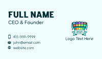 Crayon Box Banner Business Card Design
