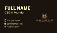 Deer Floral Shield Business Card Design