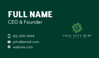 Leaf Wreath Wellness Business Card