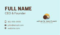 Coconut Sunset Tropical Business Card