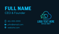 Cyber Cloud Camera Business Card