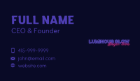 Night Club Wordmark Business Card Image Preview