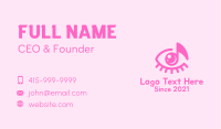 Pink Eye Music Note Business Card