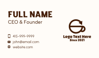 Cup Business Card example 3