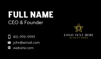 Star Flower Petals Business Card Design