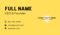 Splash Shape Business Business Card