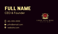 Luxury Shield Insignia Business Card Design