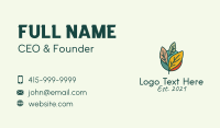 Colorful Leaf Gardening  Business Card