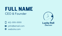 Fishing Time Clock Business Card Design