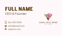 Elegant Flamingo Badge  Business Card