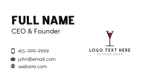 Wine Bar Letter Y Business Card Design