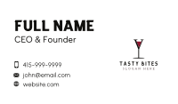 Wine Bar Letter Y Business Card