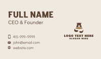 Grizzly Bear Cafe Business Card