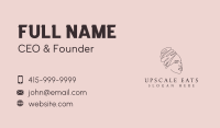 Beauty Lady Headwrap Business Card Image Preview