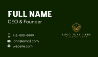 Noble Floral Deer Business Card