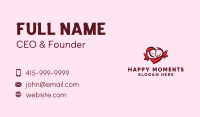 Heart Happy Couple Business Card Image Preview