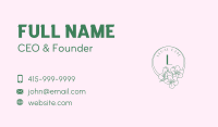 Orchid Flower Letter Business Card