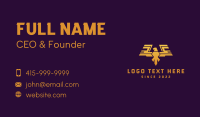 Golden Eagle Wings Business Card