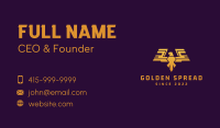 Golden Eagle Wings Business Card Image Preview