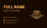 Hammer Carpenter Tools Business Card