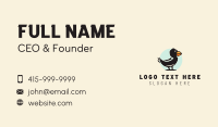 Cute Crow Character Business Card Design