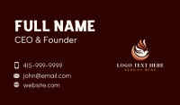 Cremation Dove Flame Business Card