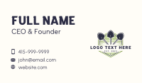 Digger Shovel Gardening Business Card Design