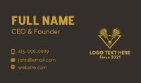 Sports Lacrosse Stick Business Card