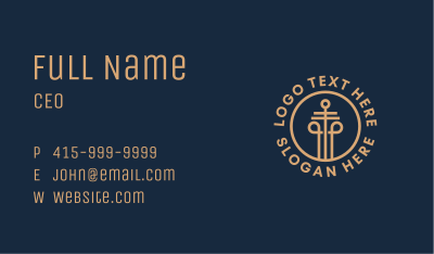 Law Office Column  Business Card