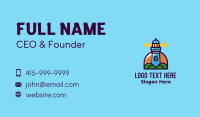 Island Lighthouse Tower  Business Card Design