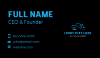 Fast Blue Car Business Card